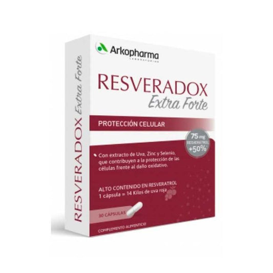 Resveradox Extra Forte 30 Cápsulas 75mg de Resveratrol Arkopharma