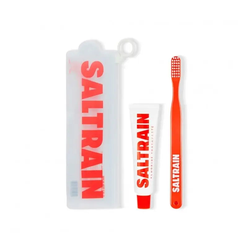 Saltrain Travel Kit Red Fluoride Y Un Cepillo