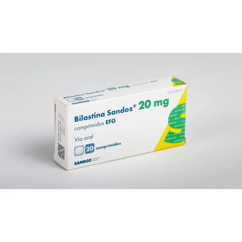Sandoz Care Bilastina 20 mg, 20 comprimidos