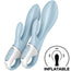 Satisfyer Air Pump Bunny 1 Vibrador Inflable Rabbit Azul