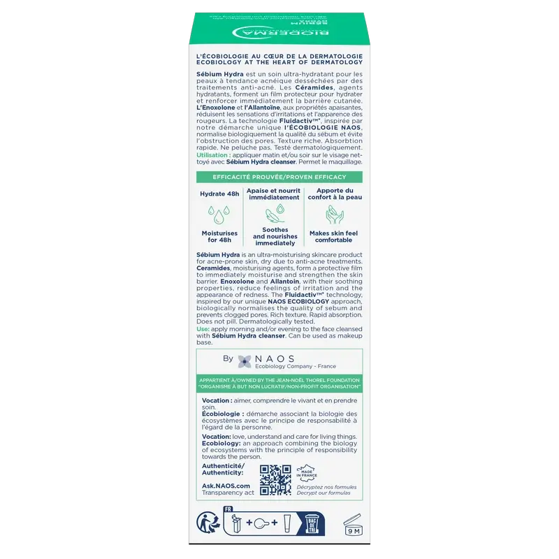 BIODERMA  Sebium Hydra Crema Hidratante 40 ml