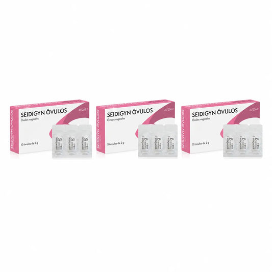 Seid Ovulos Sequedad Vaginal,10 Ovulos , pack 3