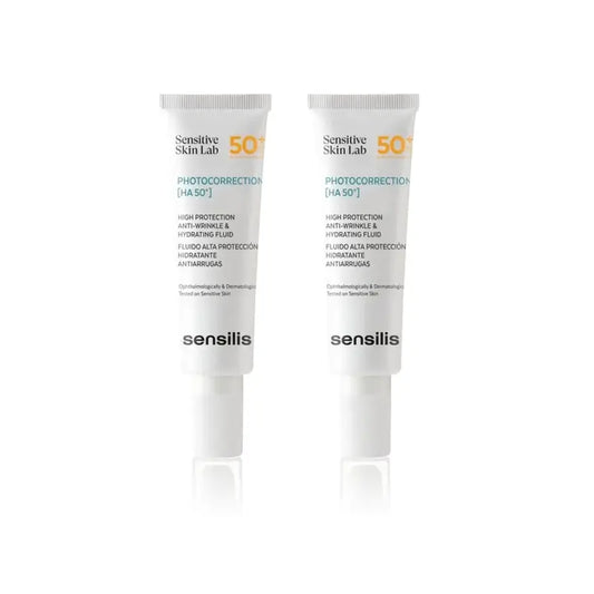 Sensilis Photocorrection [Ha 50+] Hidratante Y Antiarrugas, 2X50 Ml