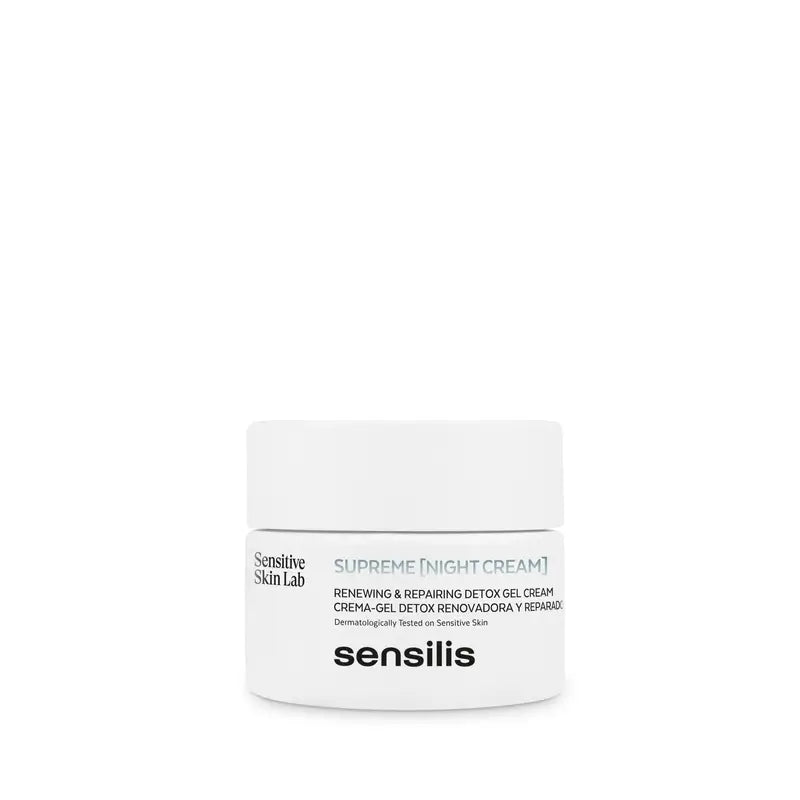 Sensilis Supreme Crema De Noche Detox Renovadora Y Reparadora , 50 ml