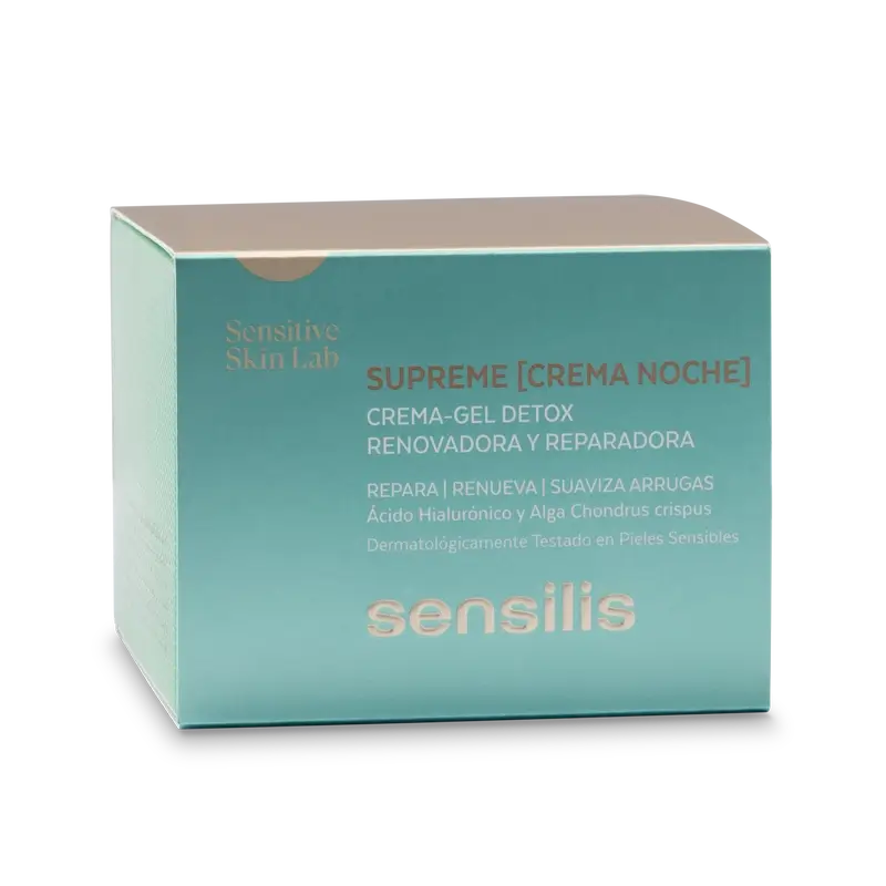 Sensilis Supreme Crema De Noche Detox Renovadora Y Reparadora , 50 ml