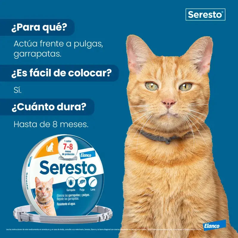 Seresto Collar Gatos Pack 3 uds