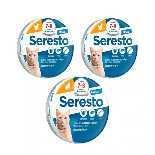 Seresto Collar Gatos Pack 3 uds