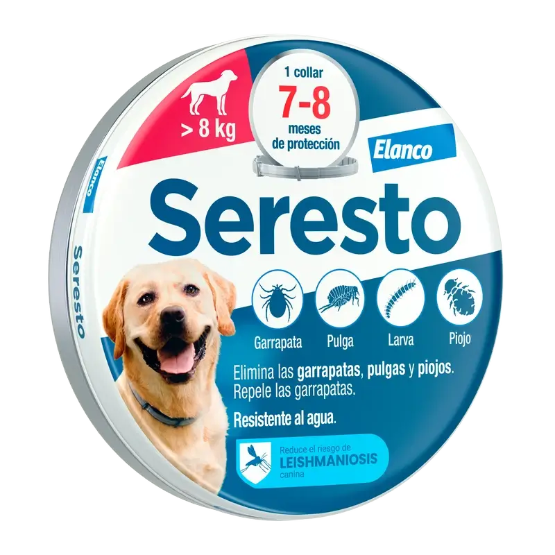 Seresto Collar Perros +8Kg Grande