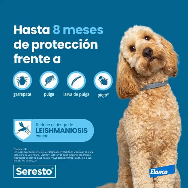 Seresto Collar Perros +8Kg Grande Pack 3 uds