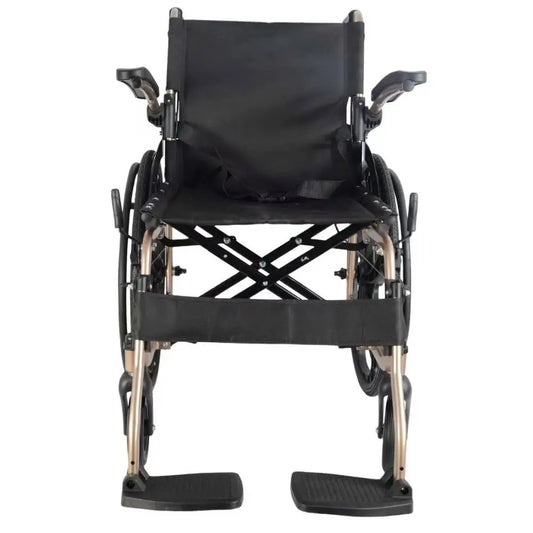 silla de ruedas de alum. autopropulsable, b. abatibles, gold