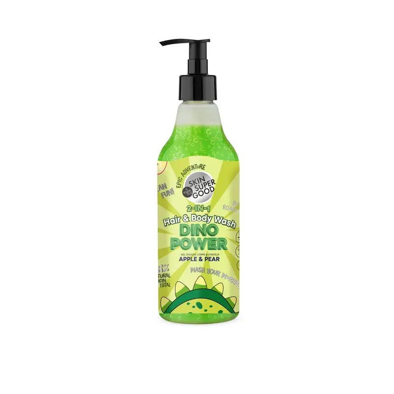 Skin Super Good Gel 2 En 1 Para Cabello Y Cuerpo Dino Power , 500 ml