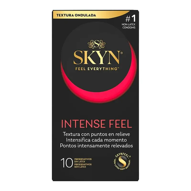 Skyn Preservativos Intense Feel Con Estrías , 10 unidades