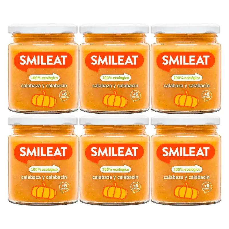 Smileat Tarrito Calabaza Y Calabacín, 6x230 Gr