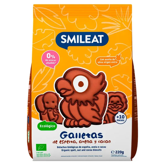 Smileat Galleta Cacao Eco , 220 gr