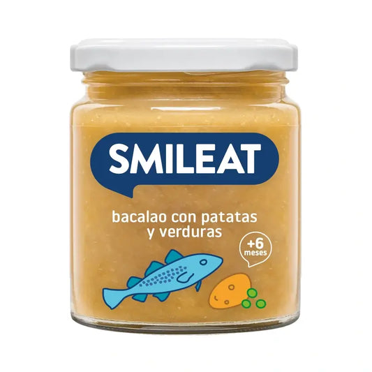 Smileat Tarrito De Bacalao Con Patatas Y Verduras , 230 gr
