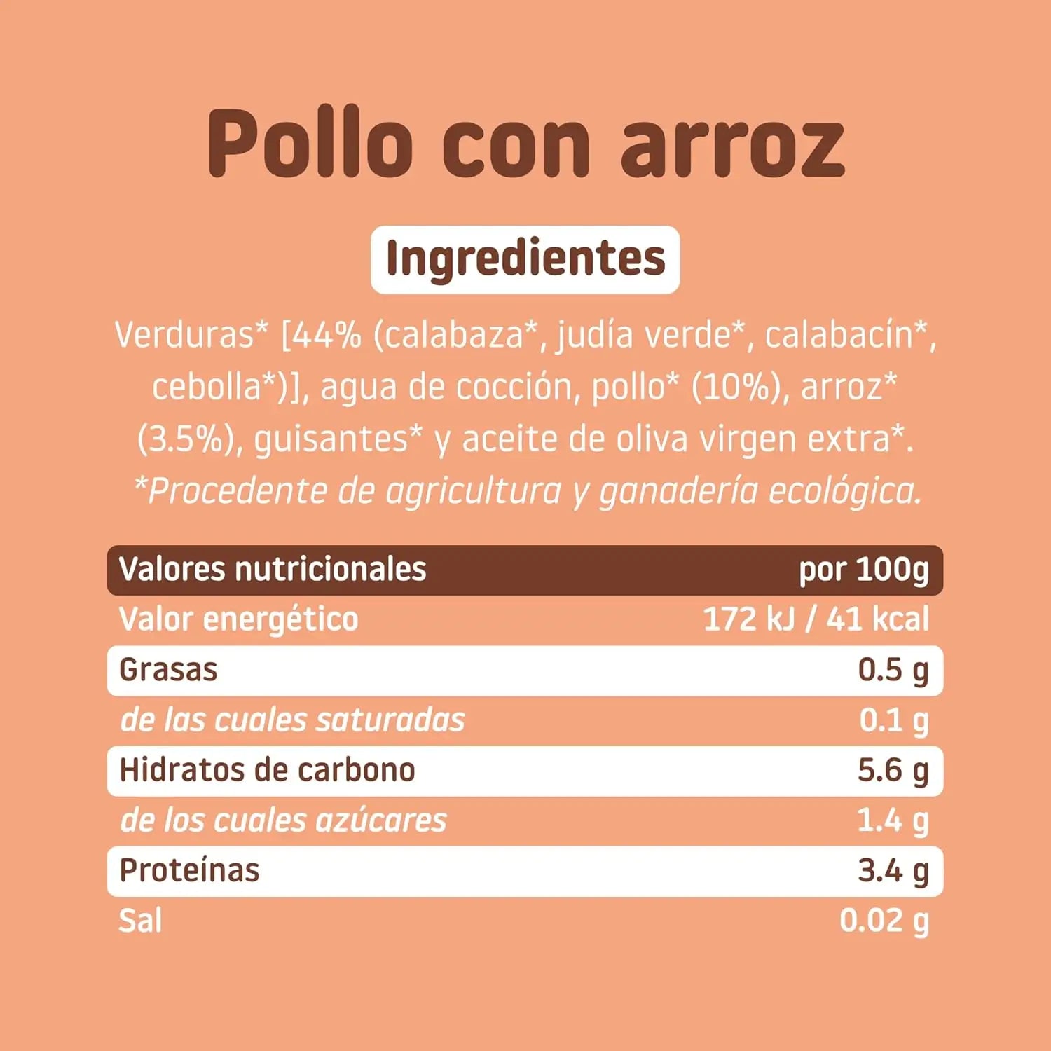 Smileat Tarrito Pollo con Arroz, 230 gr