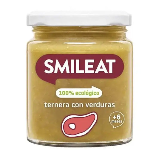 Smileat Tarrito Ternera con Verduras, 230 gr