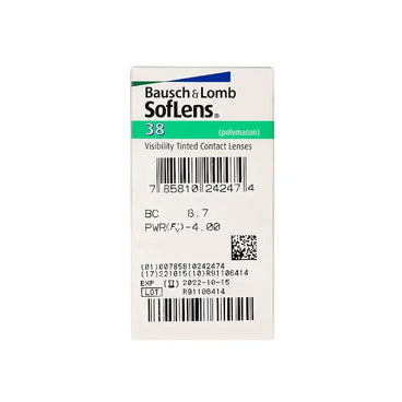 Soflens 38 Lentillas Esféricas Mensuales , 6 unidades