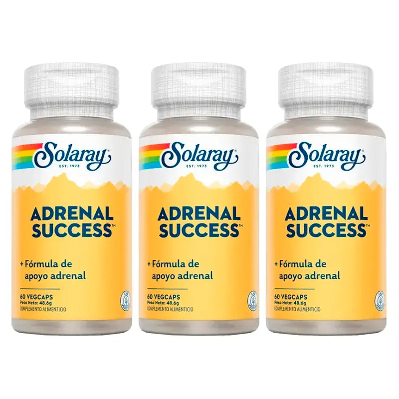 Solaray Adrenal Success Suplemento Pack 3 x 60 Cápsulas