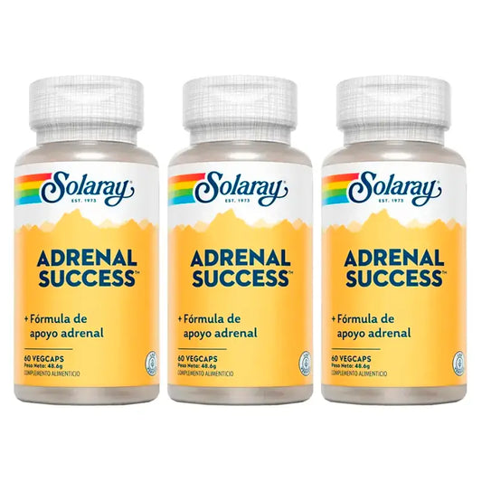 Solaray Adrenal Success Suplemento Pack 3 x 60 Cápsulas