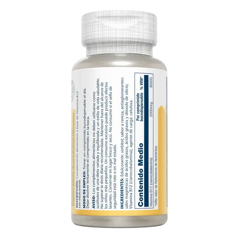 Solaray Vit. B12 2000 Mcg. 90 Comp. Sublingual