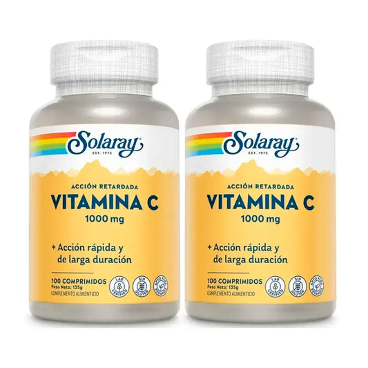 Solaray Vitamina C 1000 Mg. Pack 2 x 100 Comp.