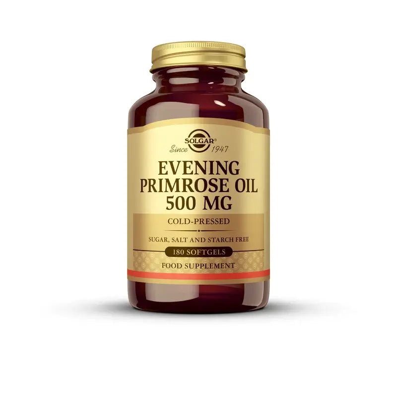 Solgar Aceite de Prímula Rosa 500mg, 180 Cápsulas