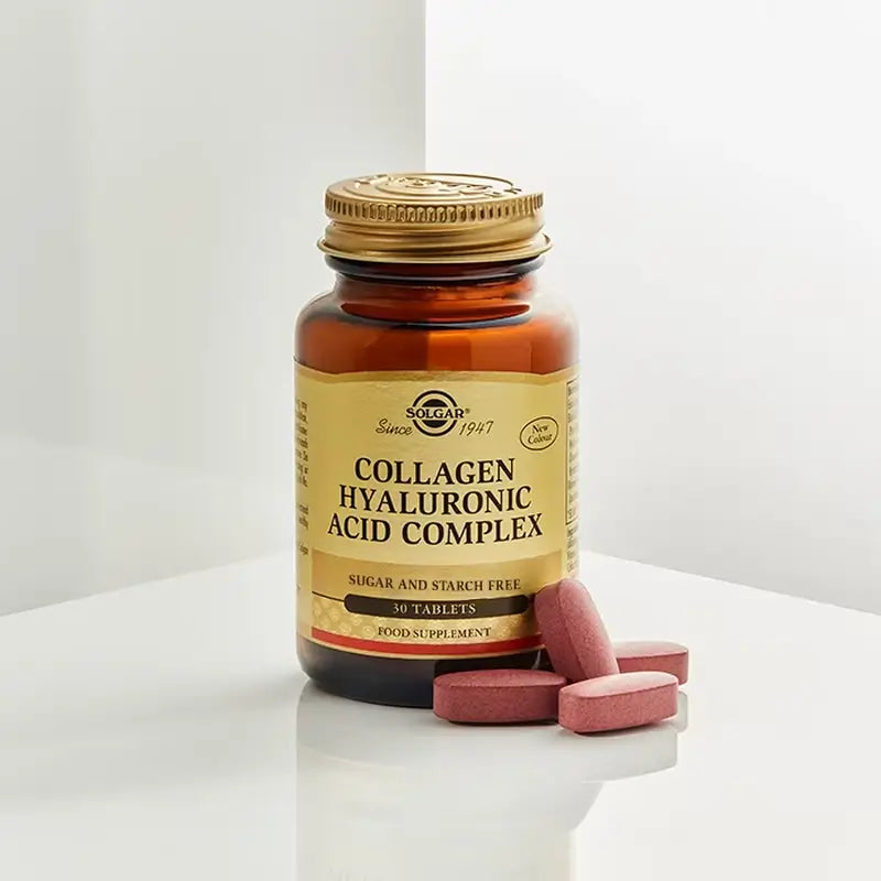 Solgar Ácido Hialurónico Complex Con Colágeno, 3X30 Comprimidos