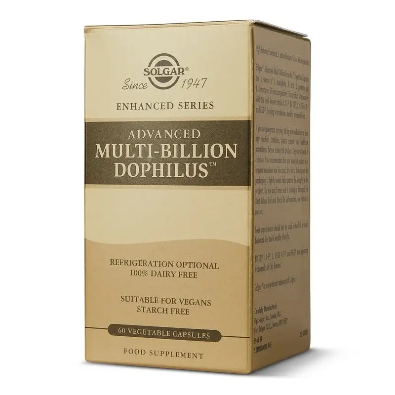 Solgar Advanced Multi-Billion Dophilus, 60 cápsulas vegetales