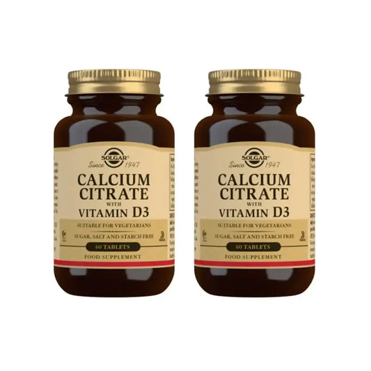 Solgar Calcio Citrato Con Vitamina D , 2X60 Comprimidos