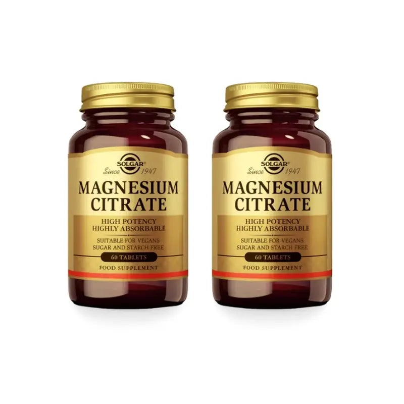 Solgar Citrato de Magnesio, 2x120 Comprimidos