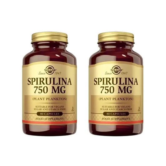Solgar Espirulina 750Mg, 2X80 Cápsulas