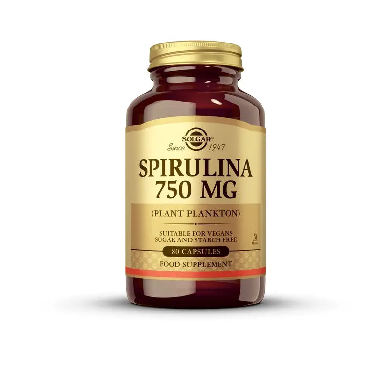 Solgar Espirulina 750mg, 80 Cápsulas