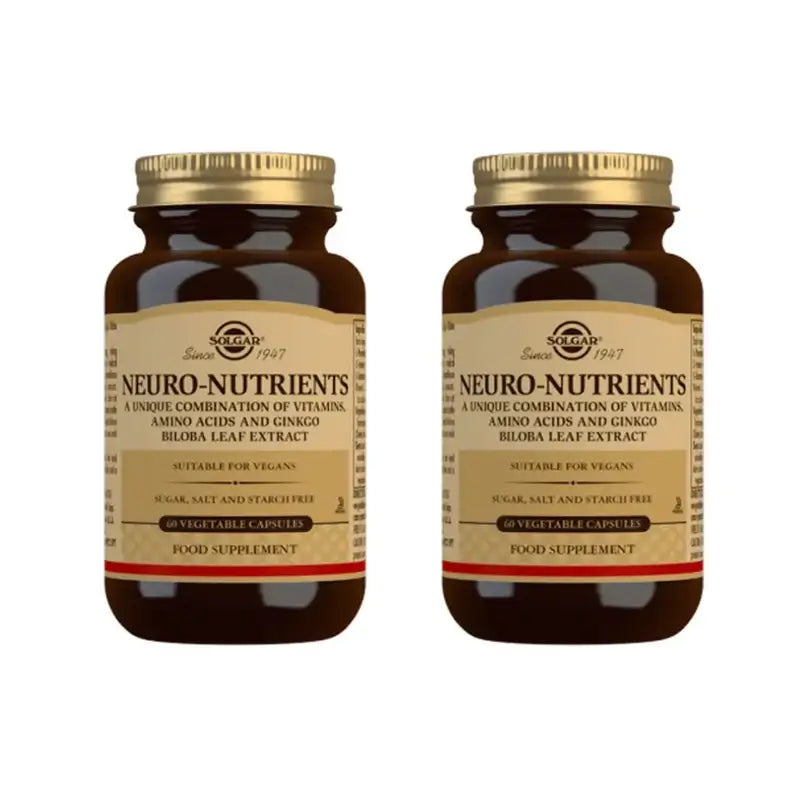Solgar Neuro-Nutrientes, 2X60 Cápsulas
