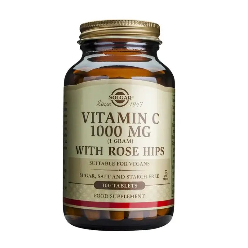 Solgar Rose Hips 1000 mg, 100 comprimidos