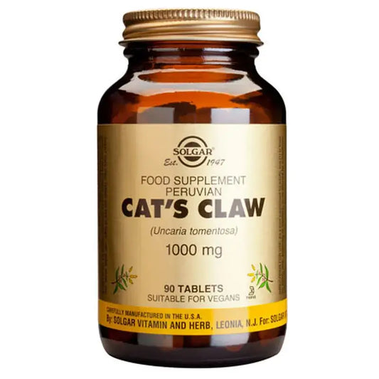Solgar Uña de Gato 1000 mg.  30 comprimidos