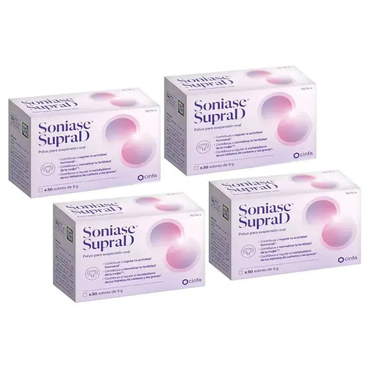 Soniase Supra D, Pack 4 x 30 Sobres x 5 gr
