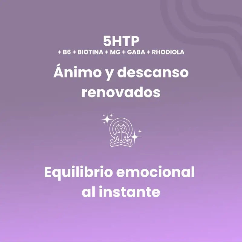 Sotya 5HTP+B6+Biotina+Mg+Gaba+Rhodiola 620mg, 60 Cápsulas Vegetales