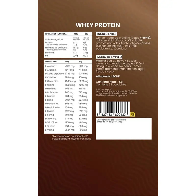 Sotya Whey Protein Cafe Macchiato Doypack , 1000 gr
