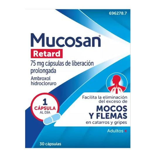 Mucosan Retard 75 mg 30 cápsulas Liberación Prolongada