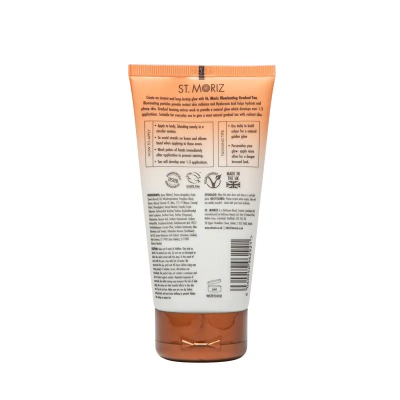 St Moriz Loción Autobronceadora Iluminadora Glow Gradual Advanced , 150 ml