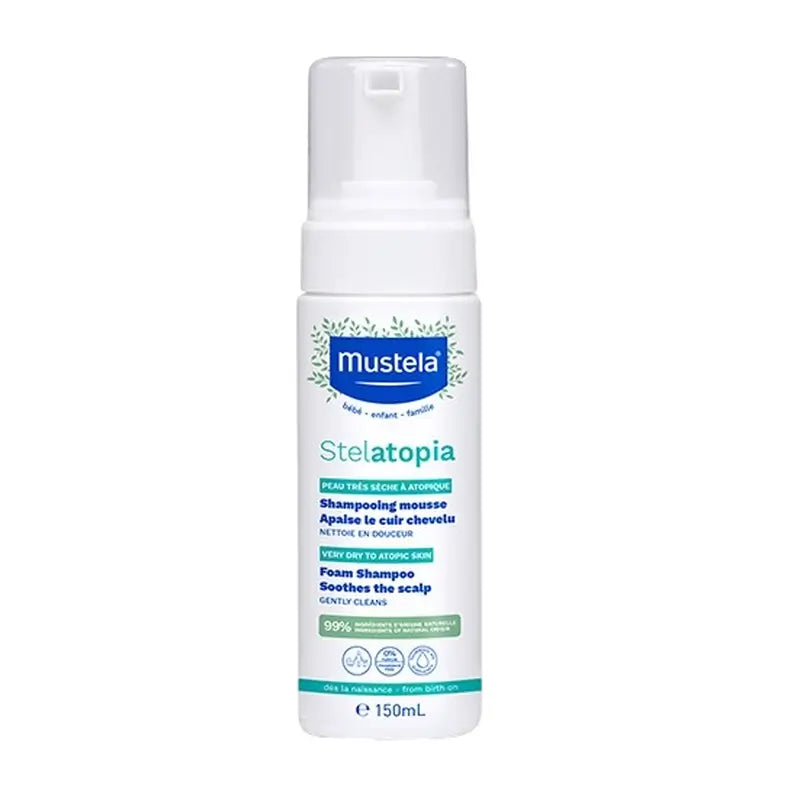Mustela Stelatopia Champú Mousse, 150ml