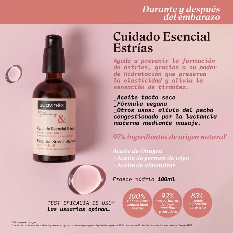 Suavinex Aceite Antiestrías Embarazo, 100 Ml