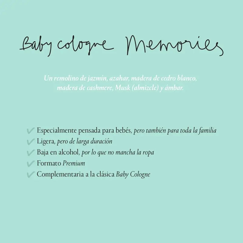 Suavinex Baby Cologne Memories Colonia Bebés Baja En Alcohol 100 Ml