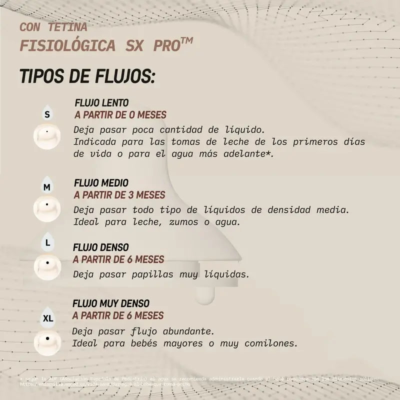 Suavinex Biberón 150 Ml, Flujo Lento (S), +0 Meses, Wonderland Flores Rosa