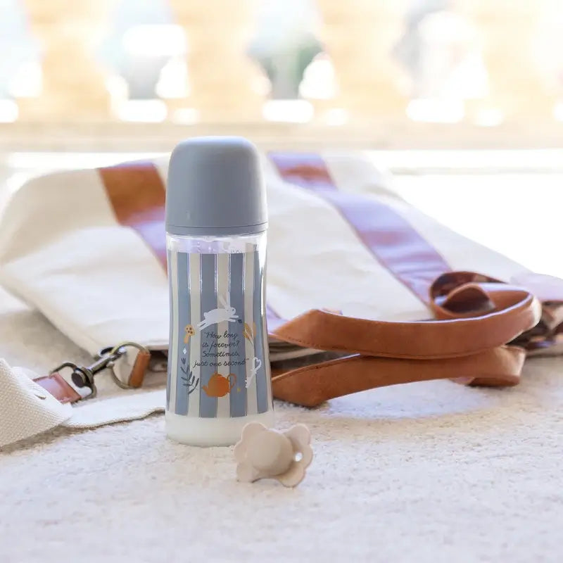 Suavinex Biberón 360 Ml, Flujo Denso (L), +6 Meses, Wonderland Azul