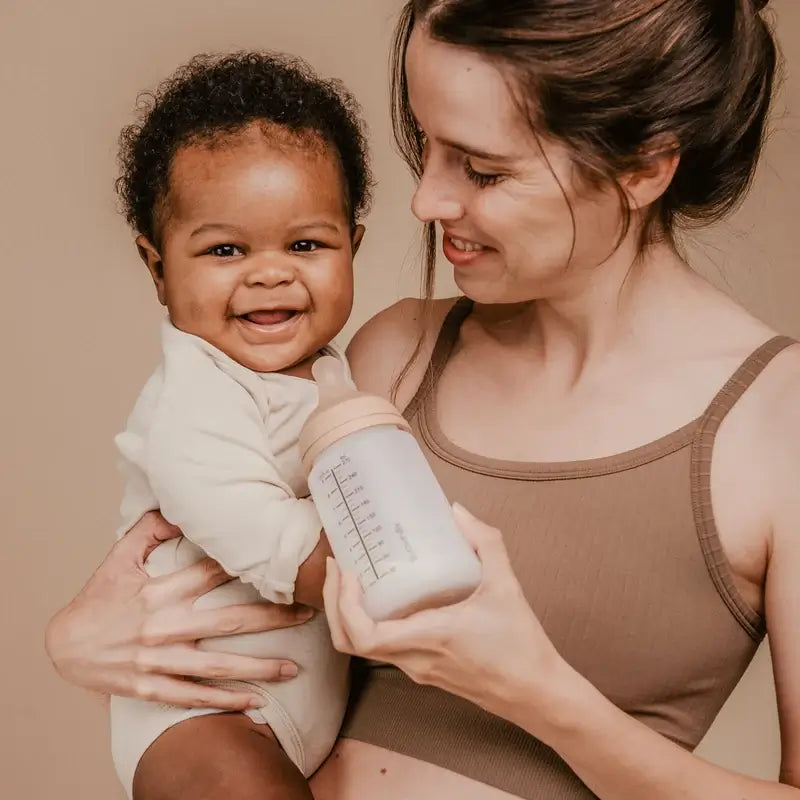 Suavinex Biberón Anticólico Zero Zero 270 Ml, Flujo Medio (M), +3 Meses, Light