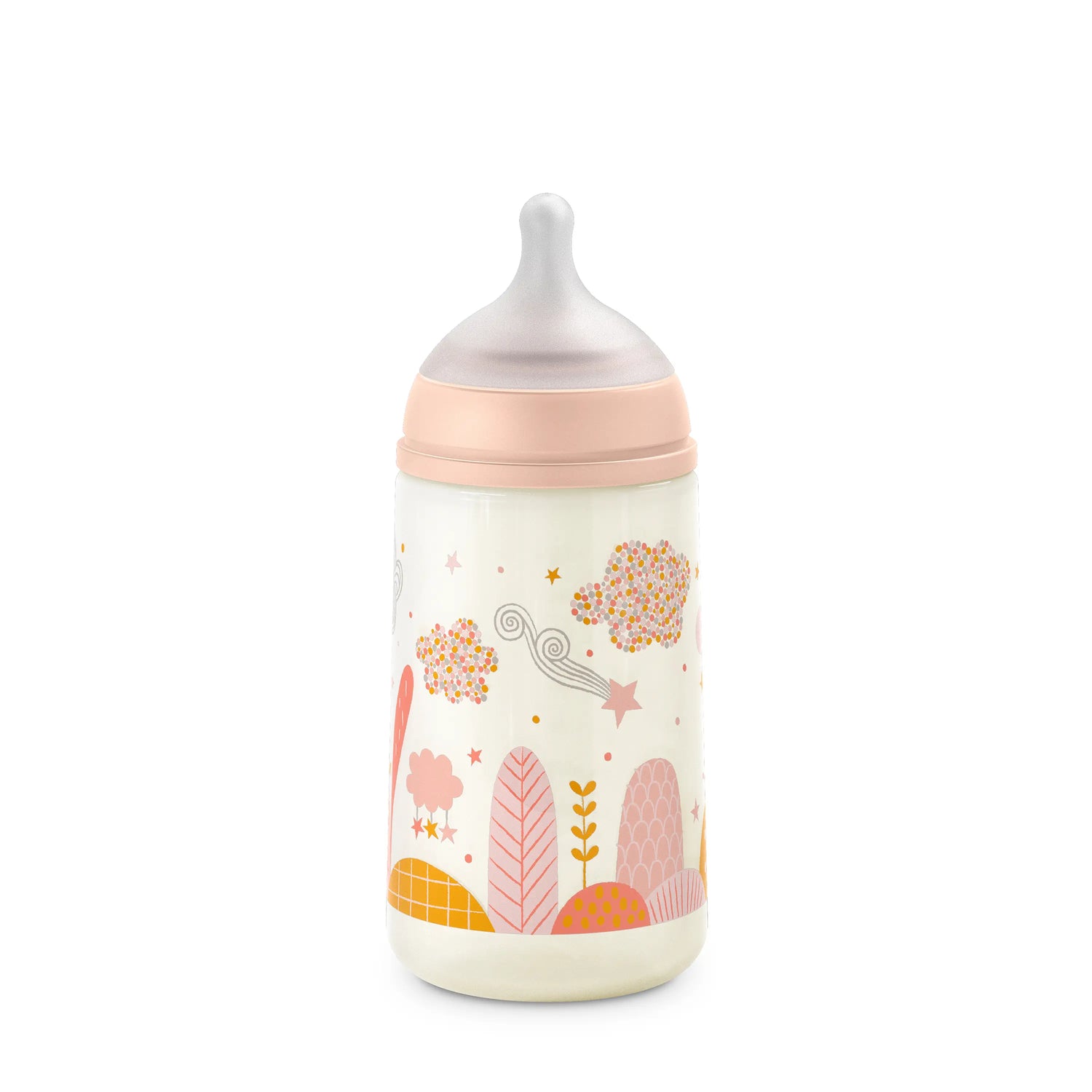 Suavinex Biberón De 270 Ml Flujo Lento, Bebés +3 Meses. Rosa, 1 unidades
