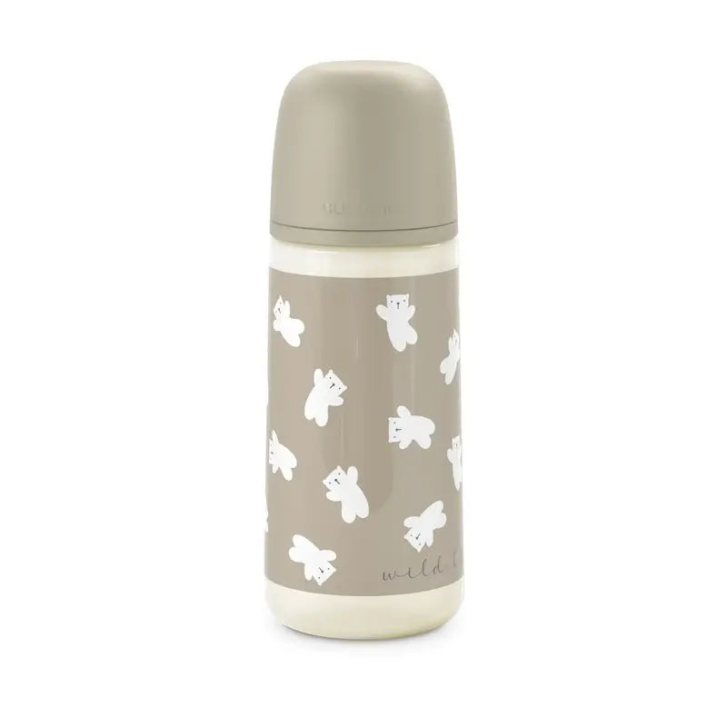 Suavinex Biberón Tetina Sx Pro De Flujo Denso (L) +6 Meses Wild&Free Beige, 360 ml