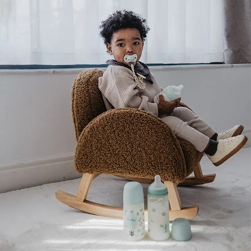 Suavinex Biberón Tetina Sx Pro Flujo Denso (L) +6 Meses Birdies Verde, 360 ml